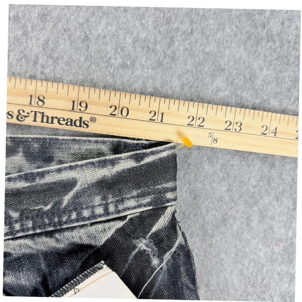 Vtg Akdmks Akademiks Jean Shorts Mens Sz 43 Jorts Skater HipHop Grunge Baggy Y2K